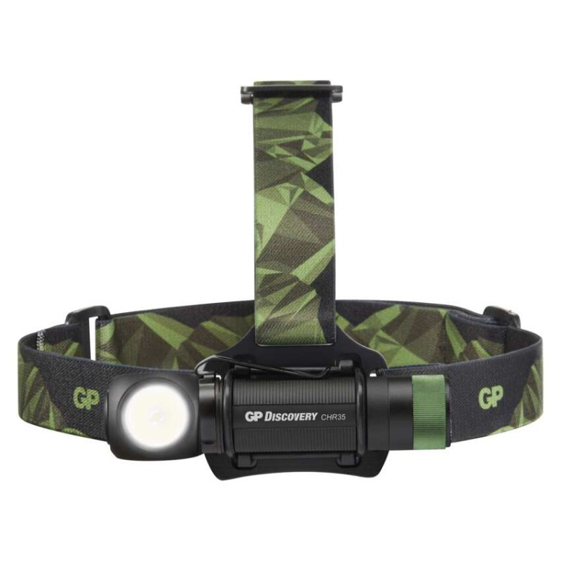 Svietidlo LED nabíjacia čelovka GP Discovery CHR35, 600 lm EMOS 7