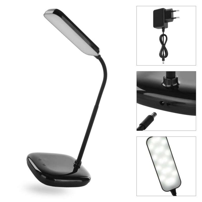 LED STOLNÍ LAMPA MOLLY ČERNÁ 14