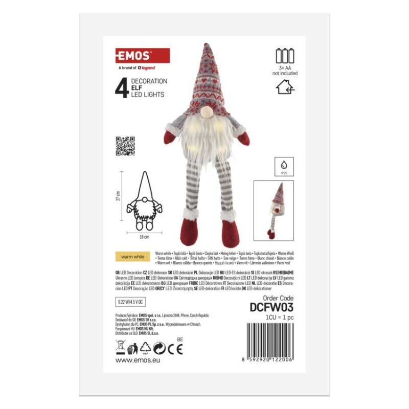 VIANOCE ELF stajací 4LED 3AA IP20 DCFW03 7
