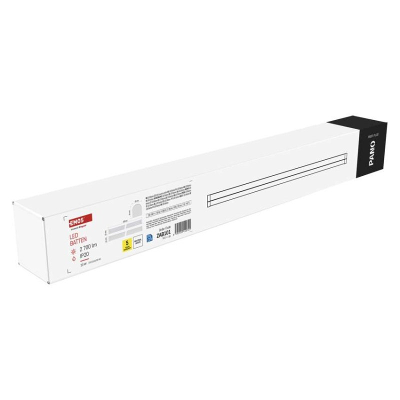 LED LIN. SVÍTIDLO PANO 20W 2700LM IP20 N 13