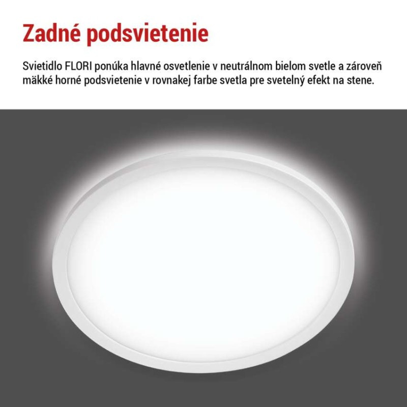LED SVÍTIDLO FLORI PŘ.K 22W 2200LM NW IP 6