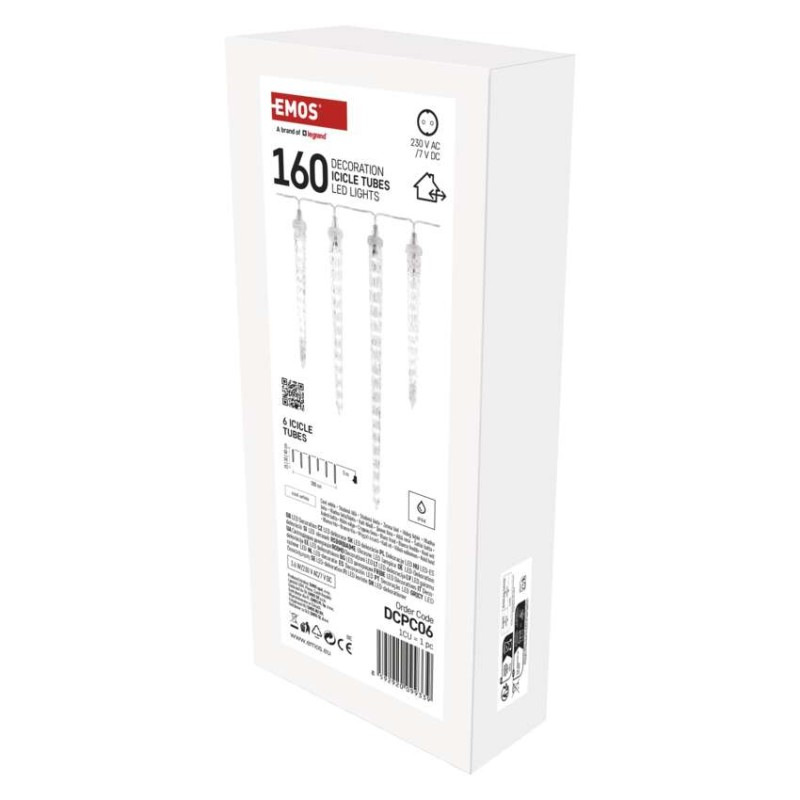 VIANOCE Girlanda LED pad. cencúle 6ks 2M biela DCPC06