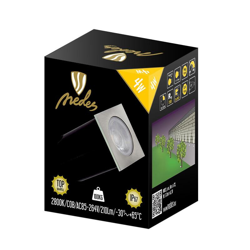 LED vonkajšie podlahové svietidlo 4W / IP67 GL511 / 2800K - LGL514S 5