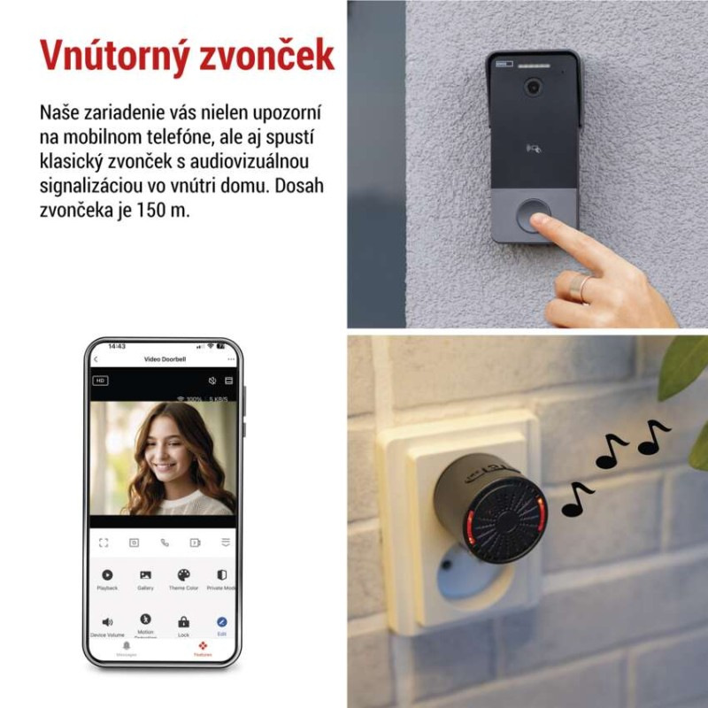 Videozvonček GoSmart IP-20PoE H4033 4