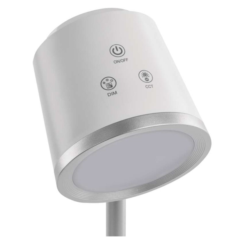 LED STOLNÍ LAMPA ABBIE BÍLÁ 13