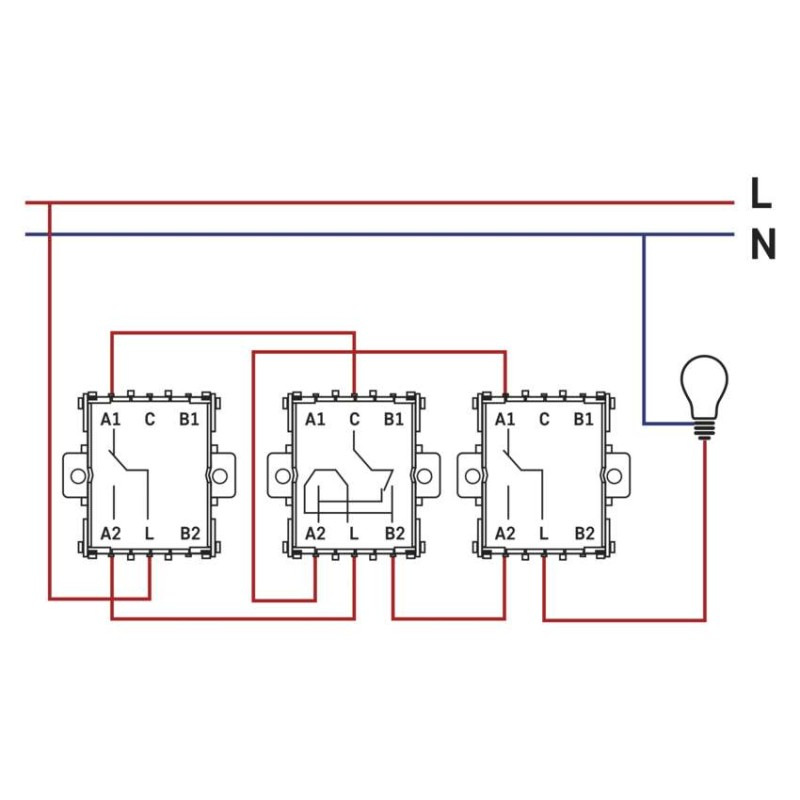 Spínač č.7 250 V/10 A max. IP20  antracit  A6100.7 7
