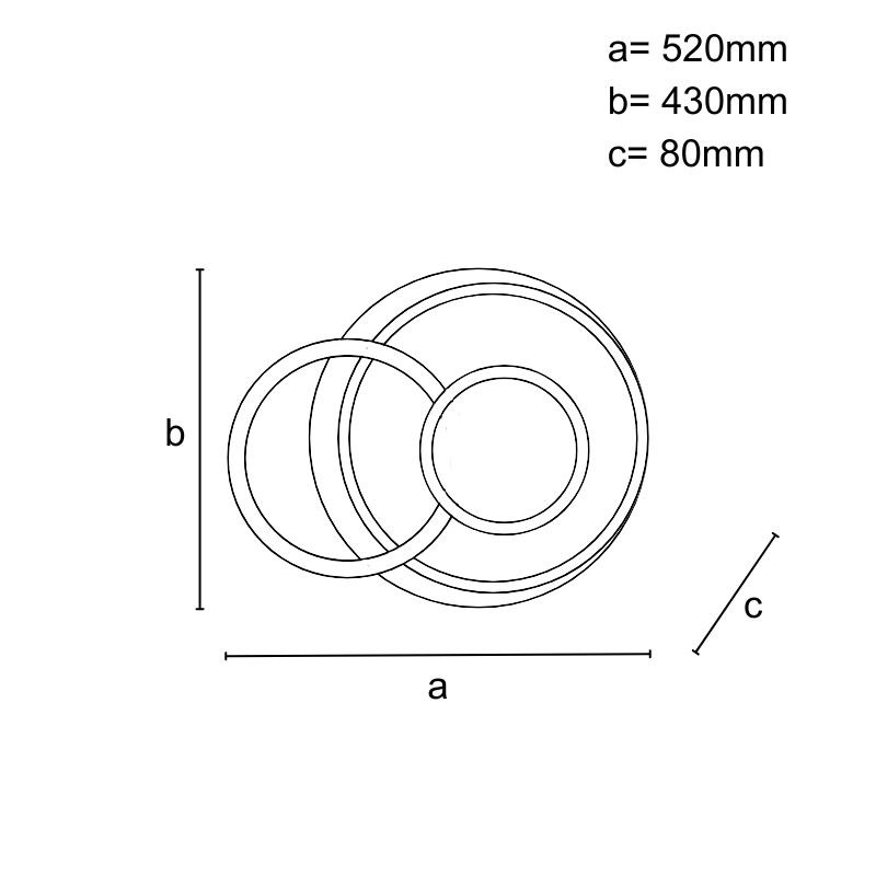 LED stropné svietidlo s diaľkovým ovládačom 95W - J1340/W 1