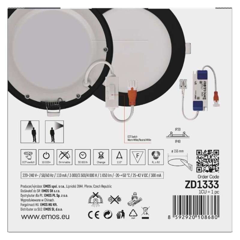 SVIETIDLO LED NEXXO VST.K. 12,5W  ZD1333 9
