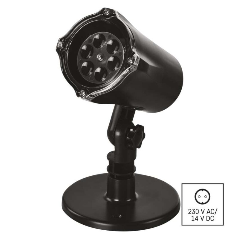 Vianoce LED projektor padajúca vločka