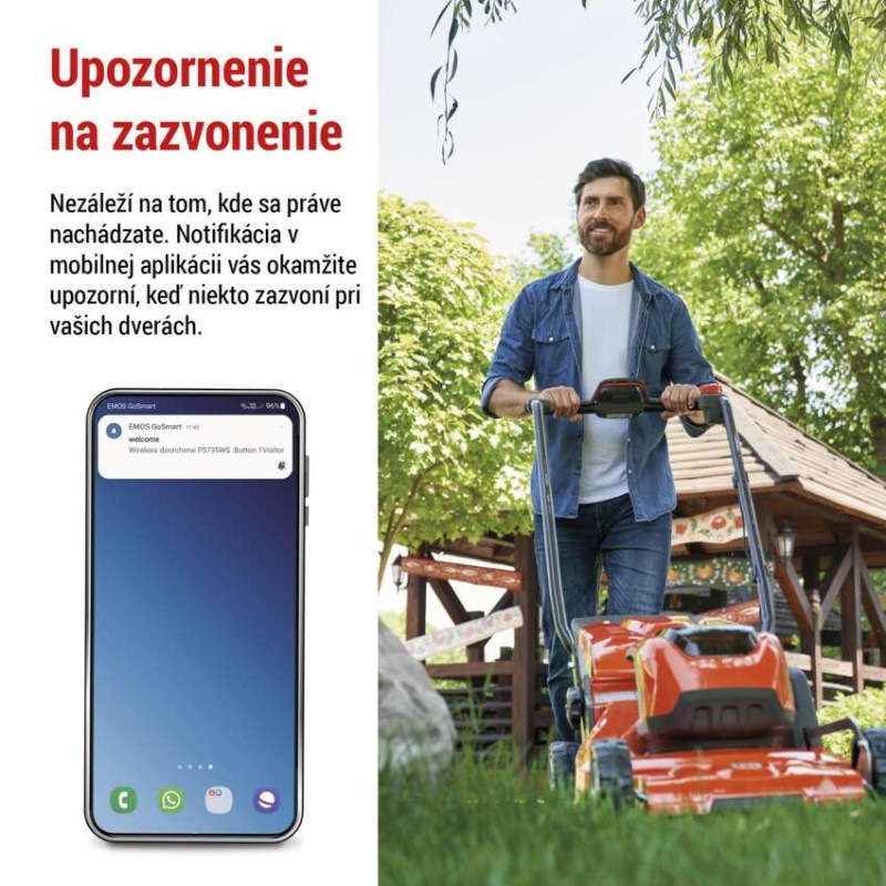 GOSMART ZVONEK BEZDRÁTOVÝ AC P5735SS 6