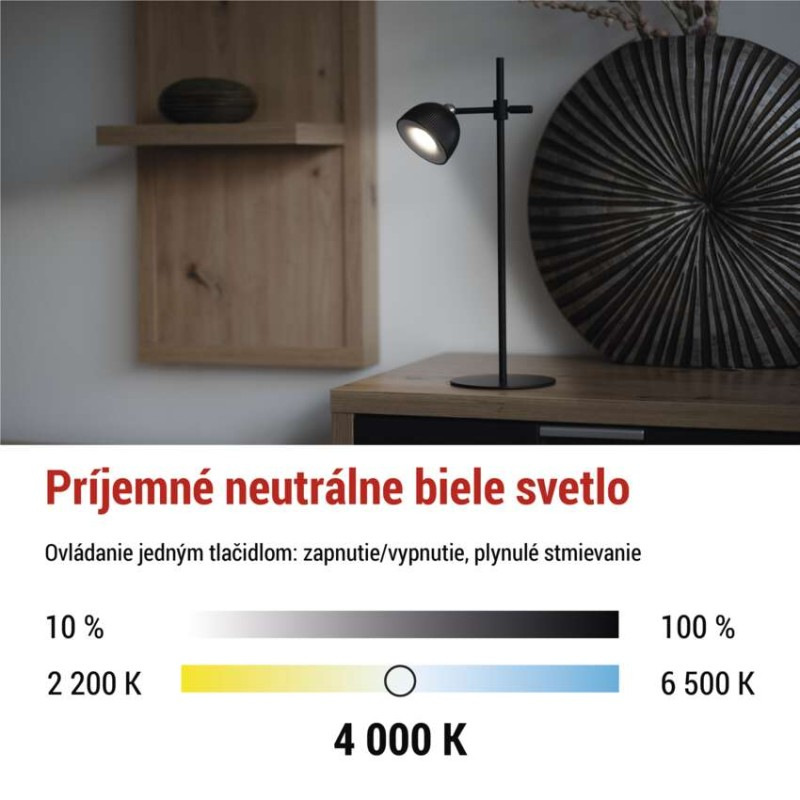 LED STOLNÍ LAMPA SOPHIE ČERNÁ 5