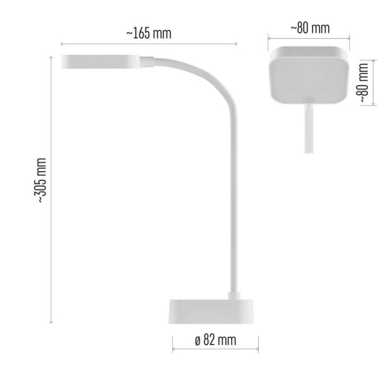 LED STOLNÍ LAMPA EMILY 1