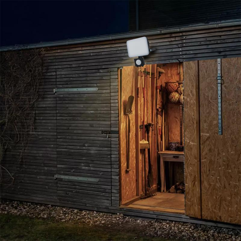 Vonkajší čierny LED reflektor so senzorom 30W / 4000K - LF7023S 4