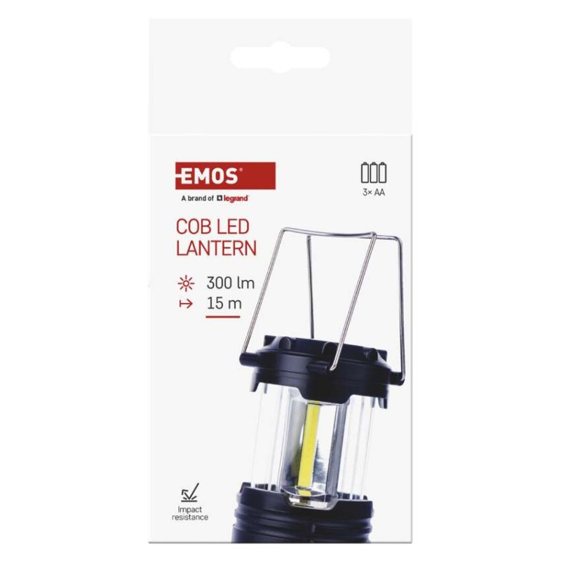 Kempingová svítilna COB LED, na 3xAA 4
