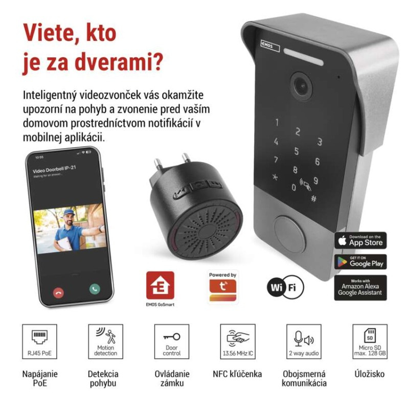 Videozvonček GoSmart IP-21PoE H4034 1