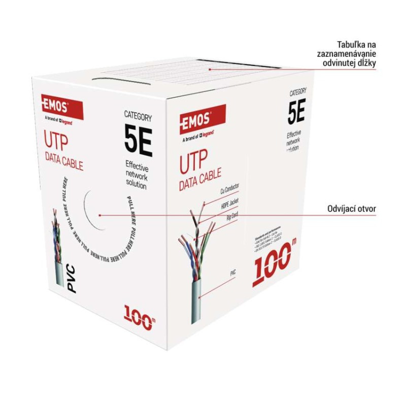 UTP KABEL CAT5E PVC BASIC 100M PAPER BOX 3