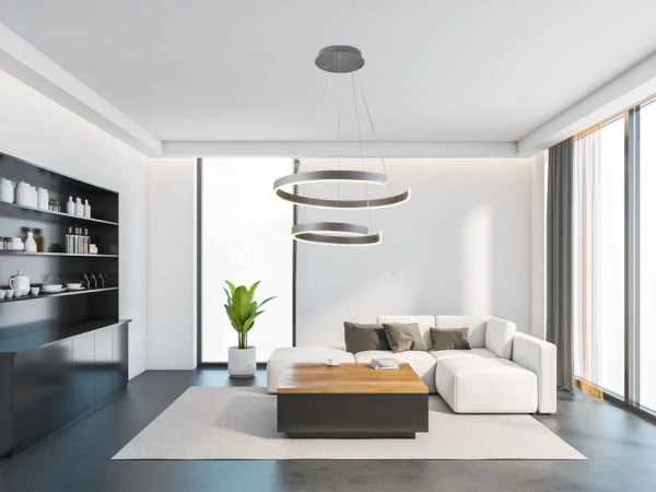 LED závesná lampa na lanku + diaľkový ovládač 120W - J4328/S 7