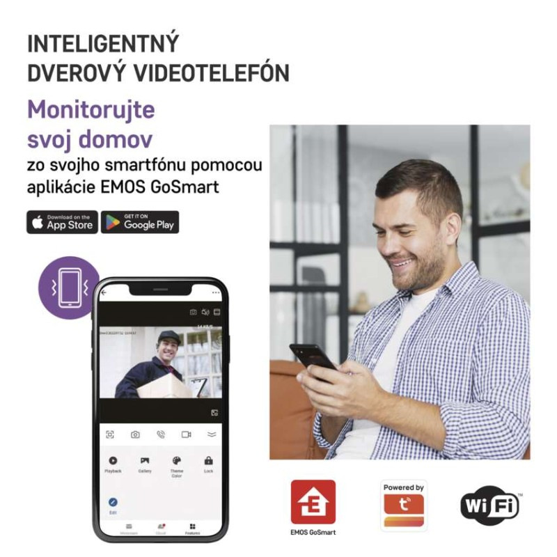 Videovrátnik GoSmart sada IP-750A s WIFI  H4020 1