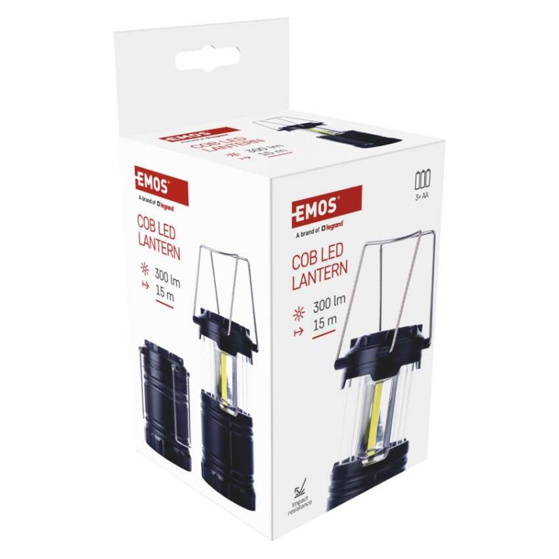 Kempingová svítilna COB LED, na 3xAA 7