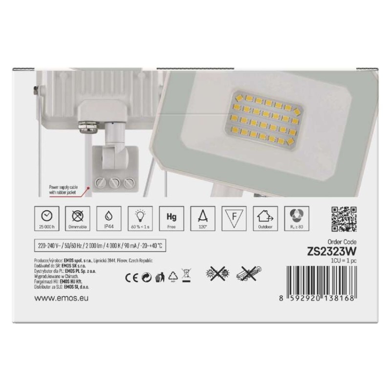 LED REFLEKTOR SIMPO 20W 2000LM IP44 NW P 8