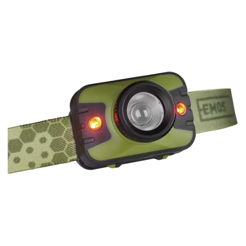 Čelovka CREE LED + ČERVENÉ LED  P3539 11