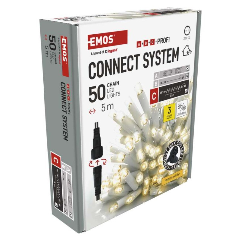 Spojovací řetěz 5M-WHITE IP44 WW ZY2155 12