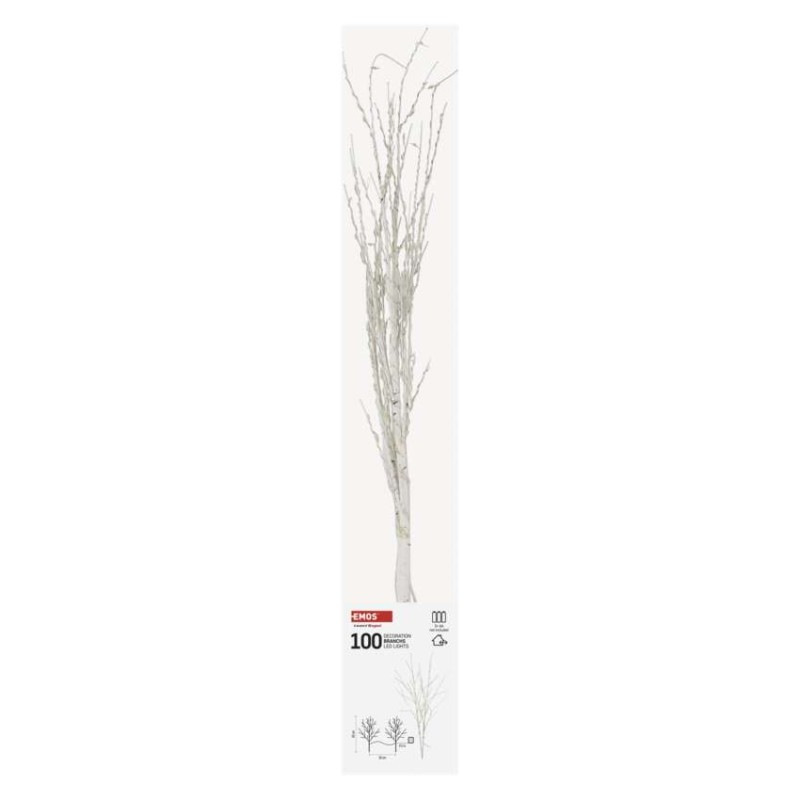 100LED BIRCH BRANCH WW SET 2 PCS 5