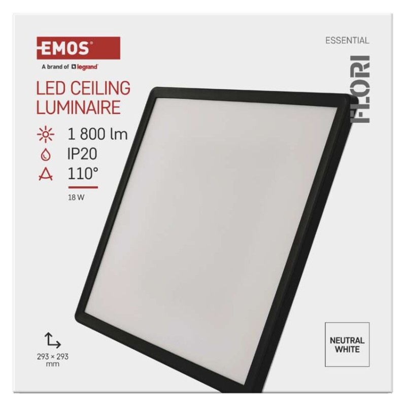 LED SVÍTIDLO FLORI PŘ.Č 18W 1800LM NW IP 14