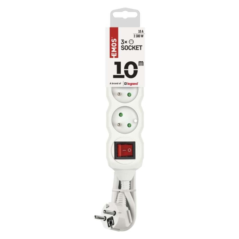 Kábel predlžovací 10M-3Z s vyp.          P1310 2