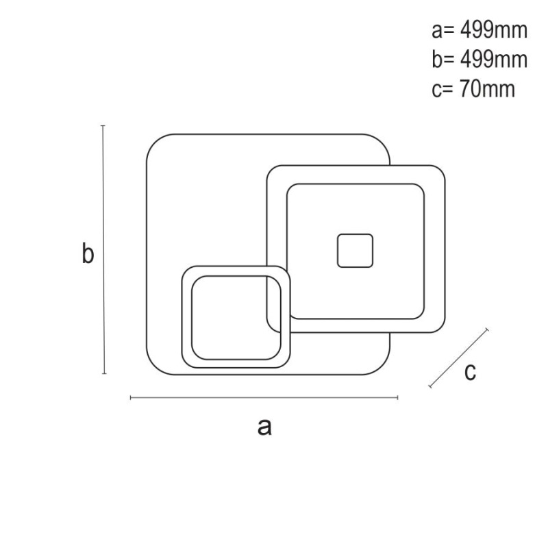 LED stropné svietidlo + diaľkový ovládač 145W - J1312/WB 1