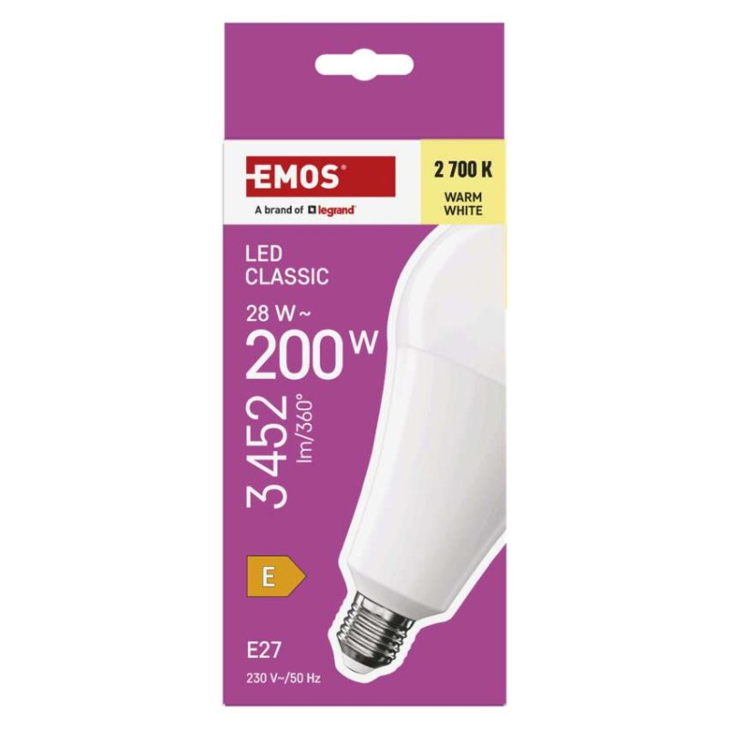 LED CLS A95 28W(200W) 3452lm E27 WW 5