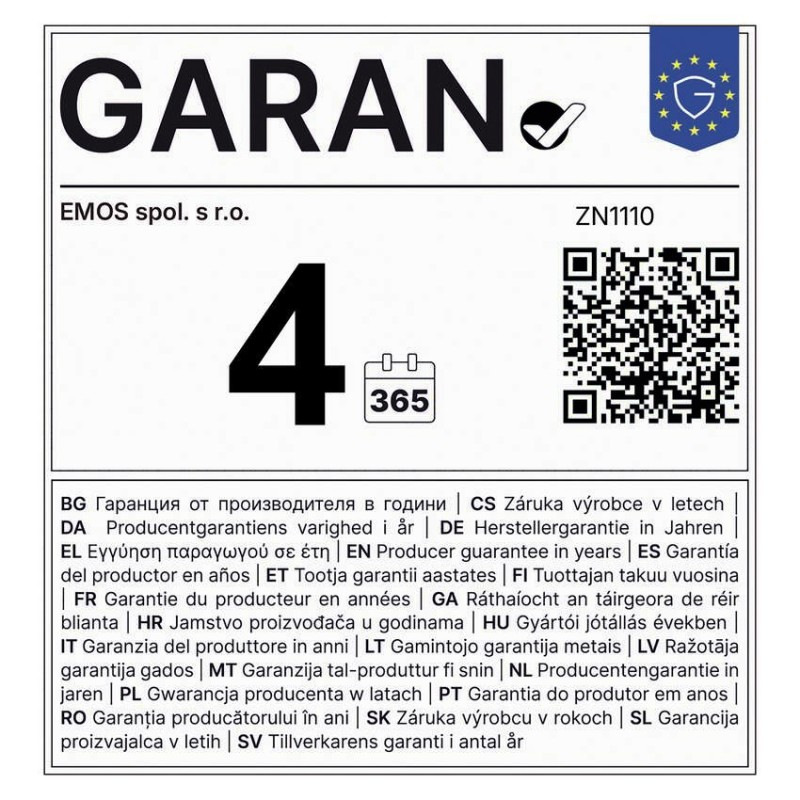 Núdzové svietidlo NESSI 3W 3hod. IP65 LED ZN1110 EMOS 12