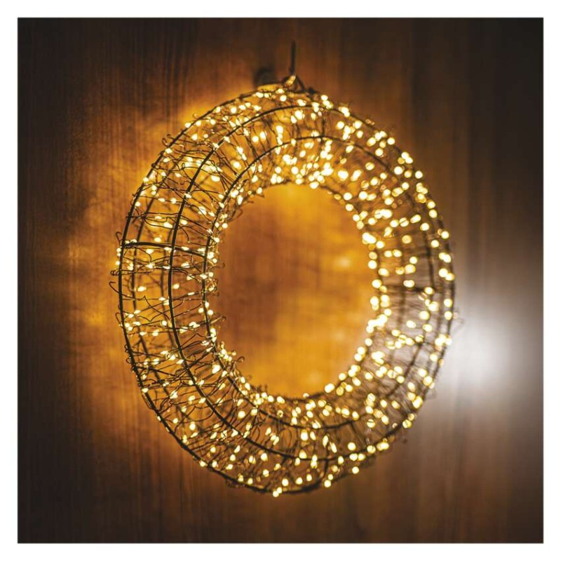 480LED METAL WREATH IP44 WW 4