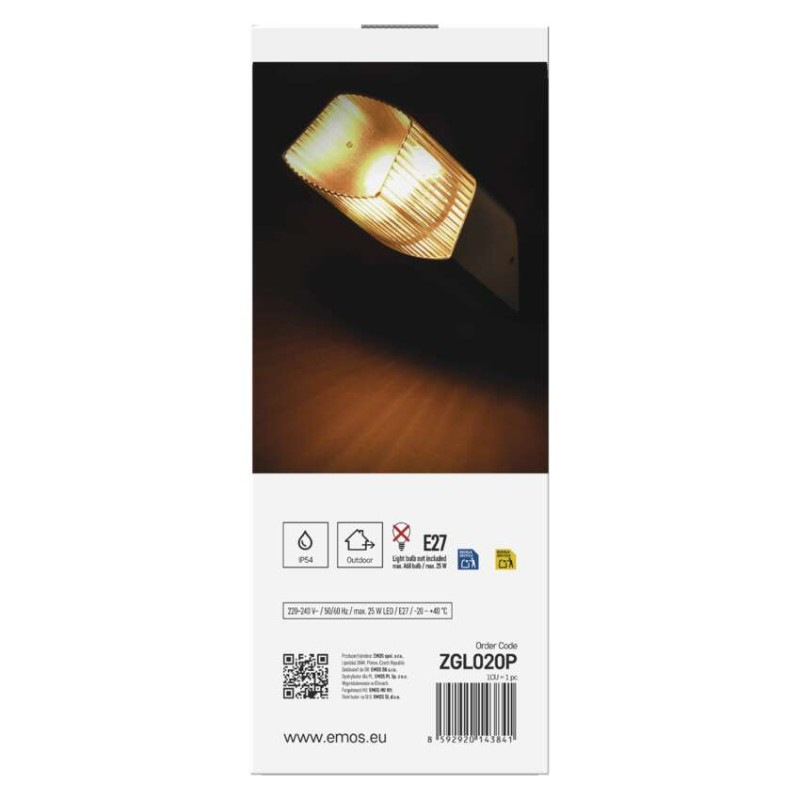 LED ZAHRADNÍ SVÍTIDLO,E27,IP54,MAX 25W,N 12