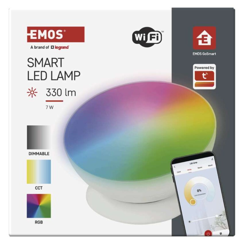 GOSMART AMBIENTNÍ LED LAMPA 7W 330LM BÍL 9