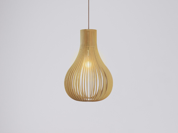 Závesný luster z masívneho dreva E27 / 310 - WRE081 9