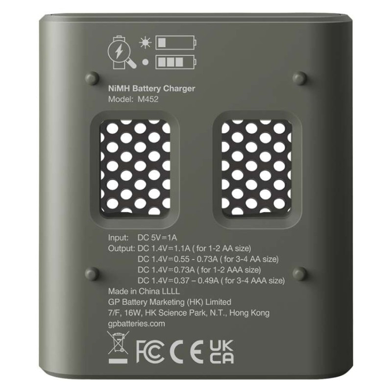 GP nab. bat. Speed M452 + 4× AA REC 2600 7