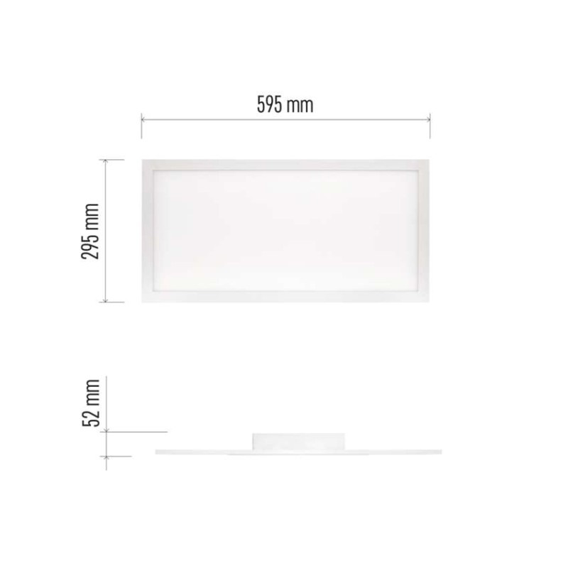 LED PANEL PŘ. RÁM. 30×60 24W 1900LM STM. 2