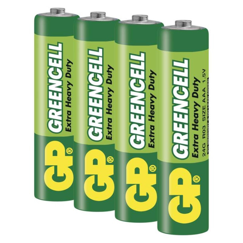 GP zin. baterie GREENCELL AAA (R03), 4SH 1