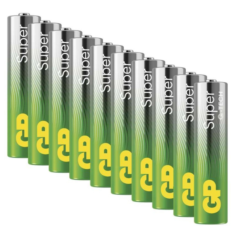 GP alkalická baterie SUPER AAA (LR03) 10 1
