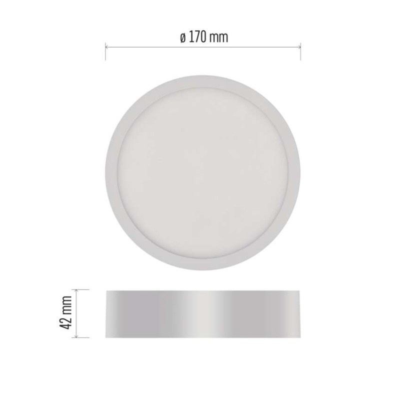 LED PANEL NEXXO PŘ.KR 12,5W 1100LM IP40 2