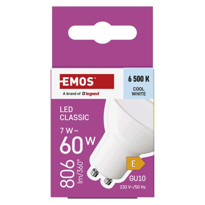 Žiarovka LED CLS 8,4W GU10 CW  ZQ8E44 10