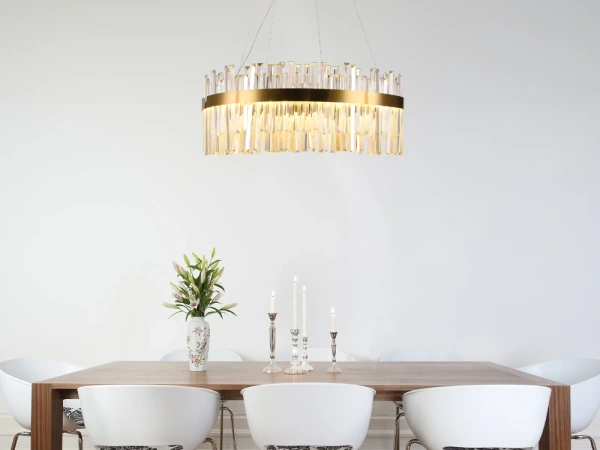 LED krištáľový luster + diaľkový ovládač 110W - J6333/C 6