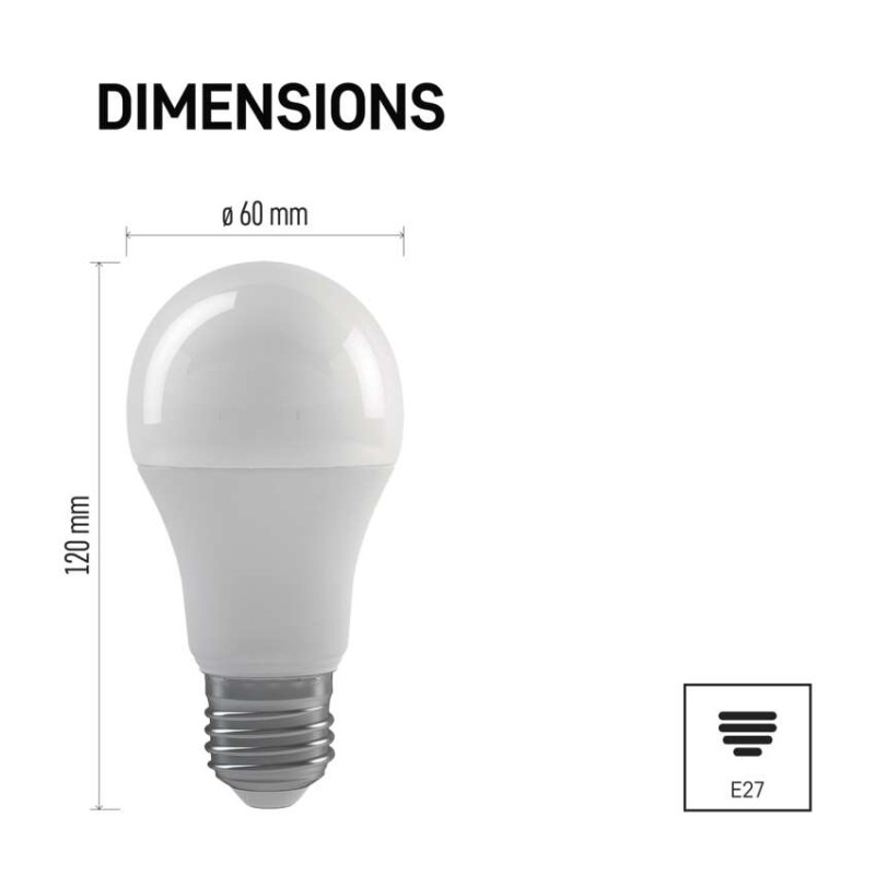 LED CLS A60 3×DIMM 10,5W(75W) 1 060lm WW 2