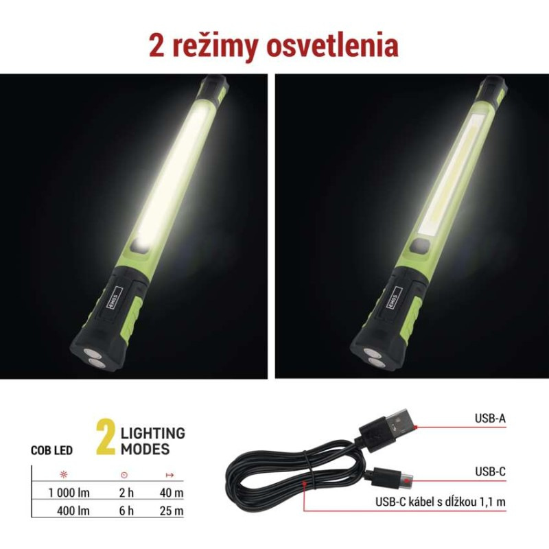 COB LED NAB. PRAC. SVÍTILNA 1000LM 2600M 2