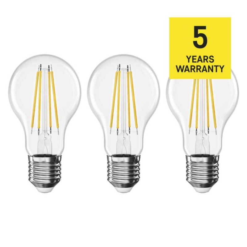 LED FLM A60 3,8W(60W) 806lm E27 WW 3PC 4