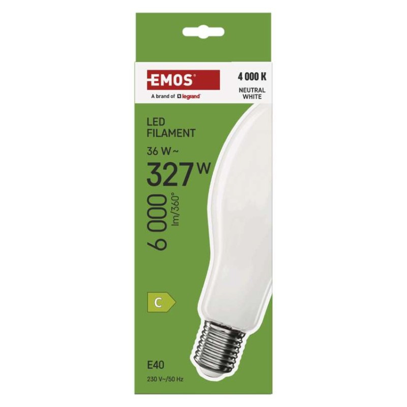 LED FLM ED90 36W(327W) 6000lm E40 NW 5