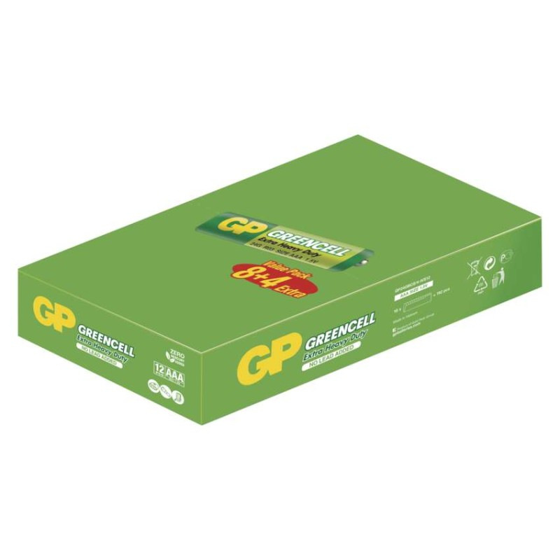 GP zinková baterie GREENCELL AAA (R03), 5