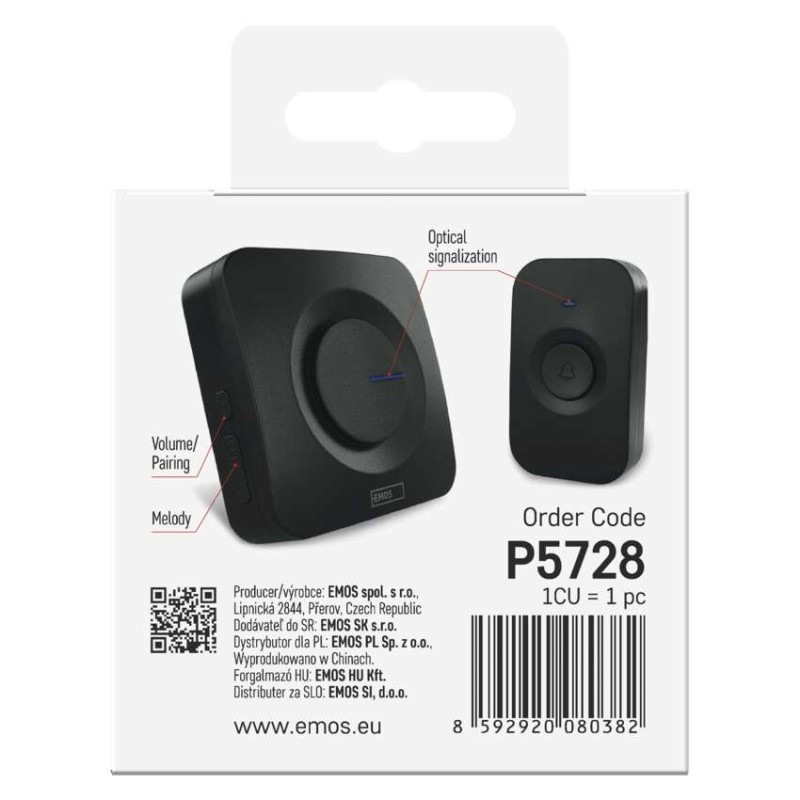 ZVONEK BEZDRÁTOVÝ DC P5728 10