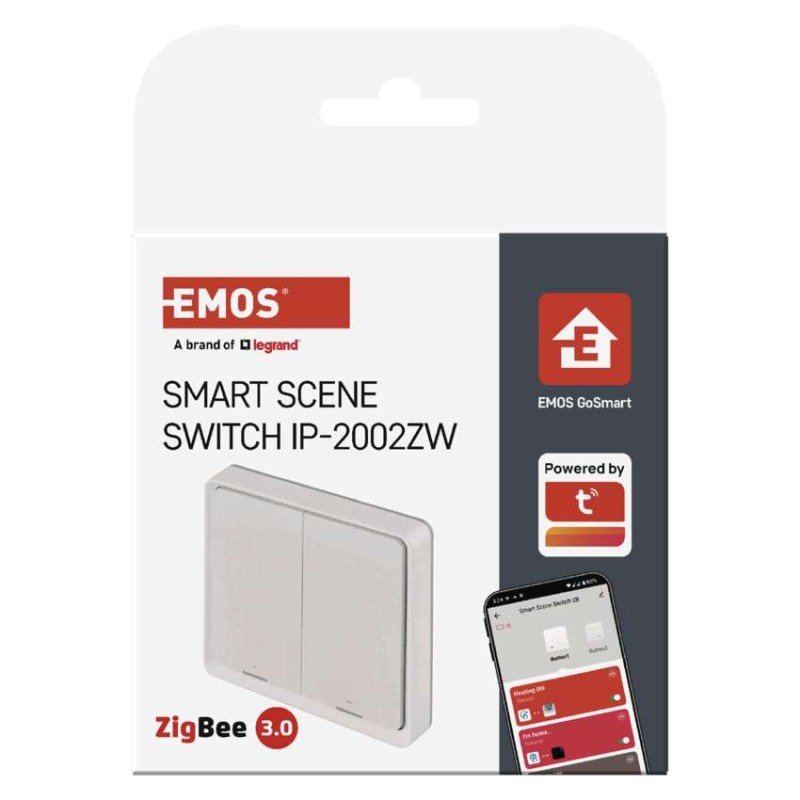 GOSMART SCÉNICKÝ VYPÍNAČ 2TL IP-2002ZW Z 9